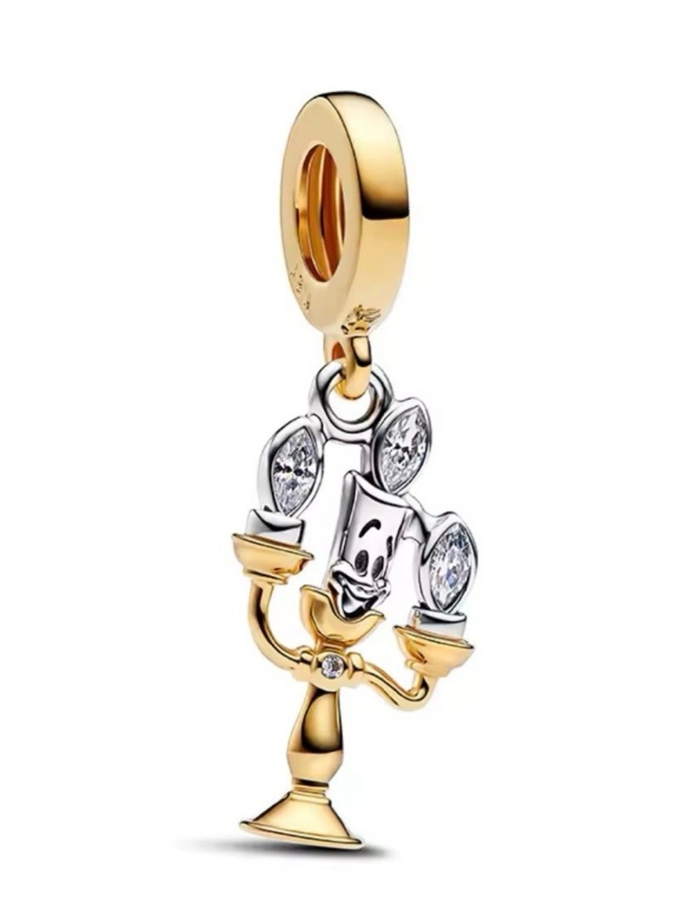 New S925 Beauty and the Beast Lumiere Pandora Style Charm